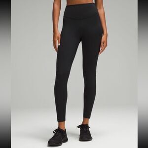 Lululemon‎ Base Pace High-Rise Tight 28" *Brushed Sz 10 in Black